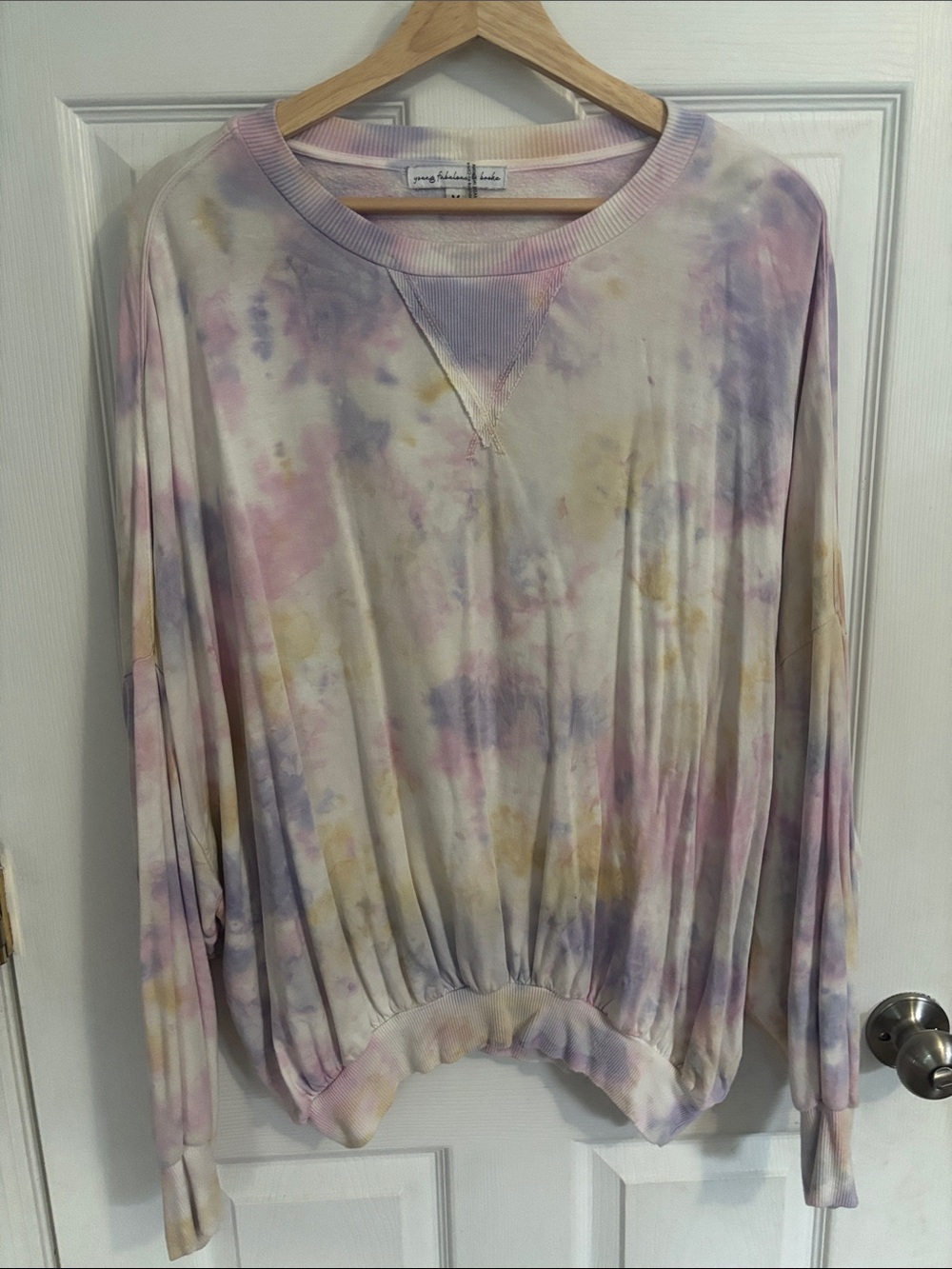 Young Fabulous & Broke Pastel Tie-Dye Crewneck Sweater